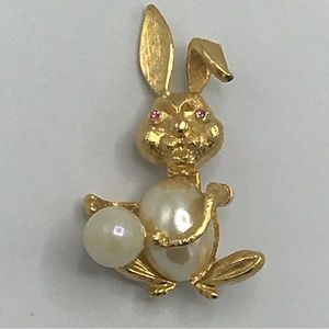 Rabbit Bunny Pin Brooch Floppy Ear